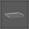 Drążek na buty 605x430x96mm wysuwany platinum